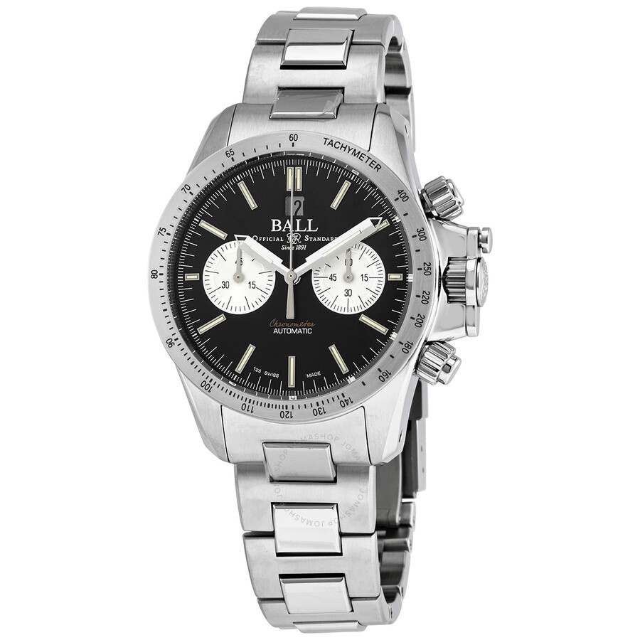 Ball - Ball Engineer Hydrocarbon Racer Chronograph Automatic Black Dial Men's Watch CM2198C-S2CJ-BK - 1