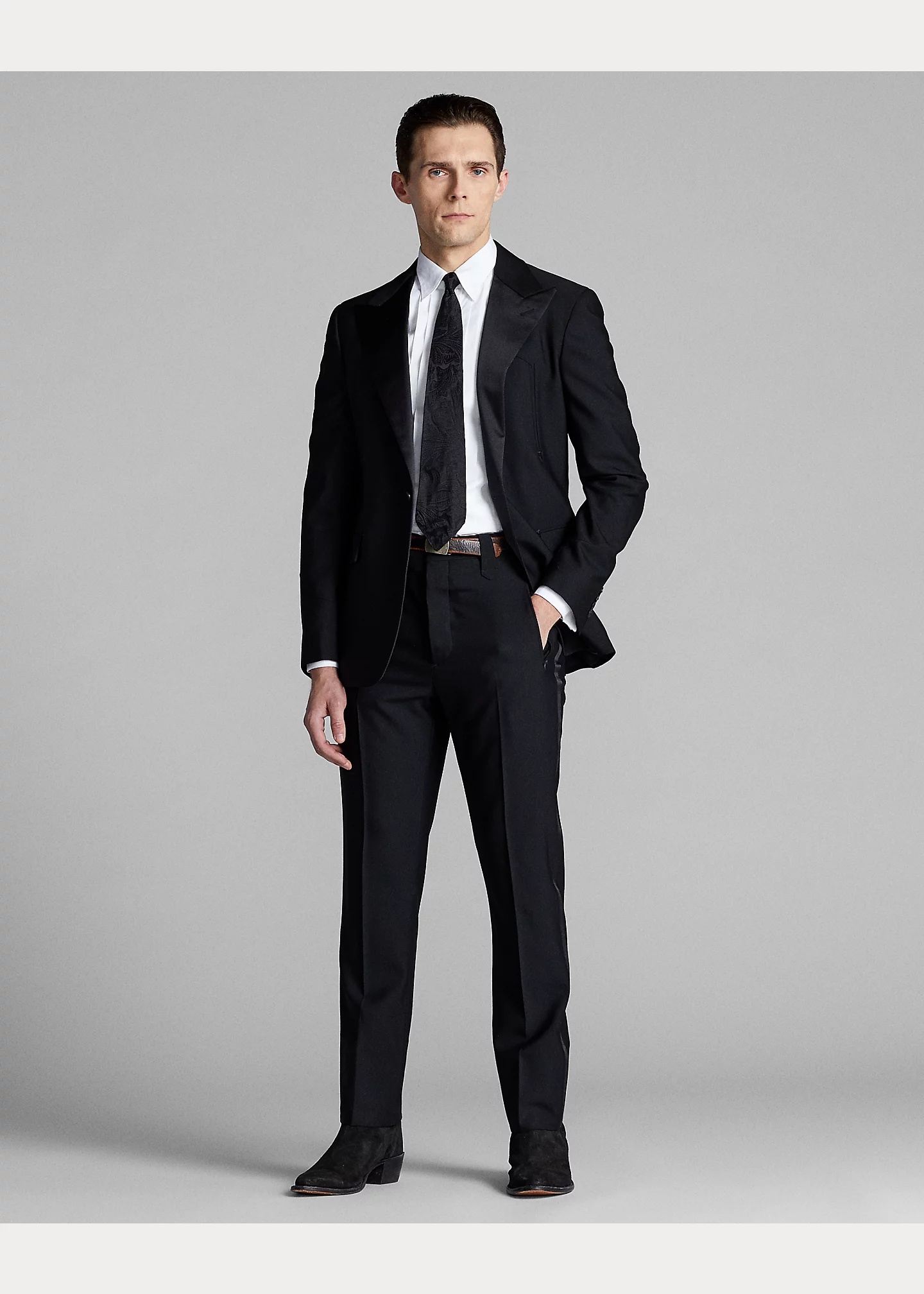 Slim Fit French Cuff Tuxedo Shirt - 3
