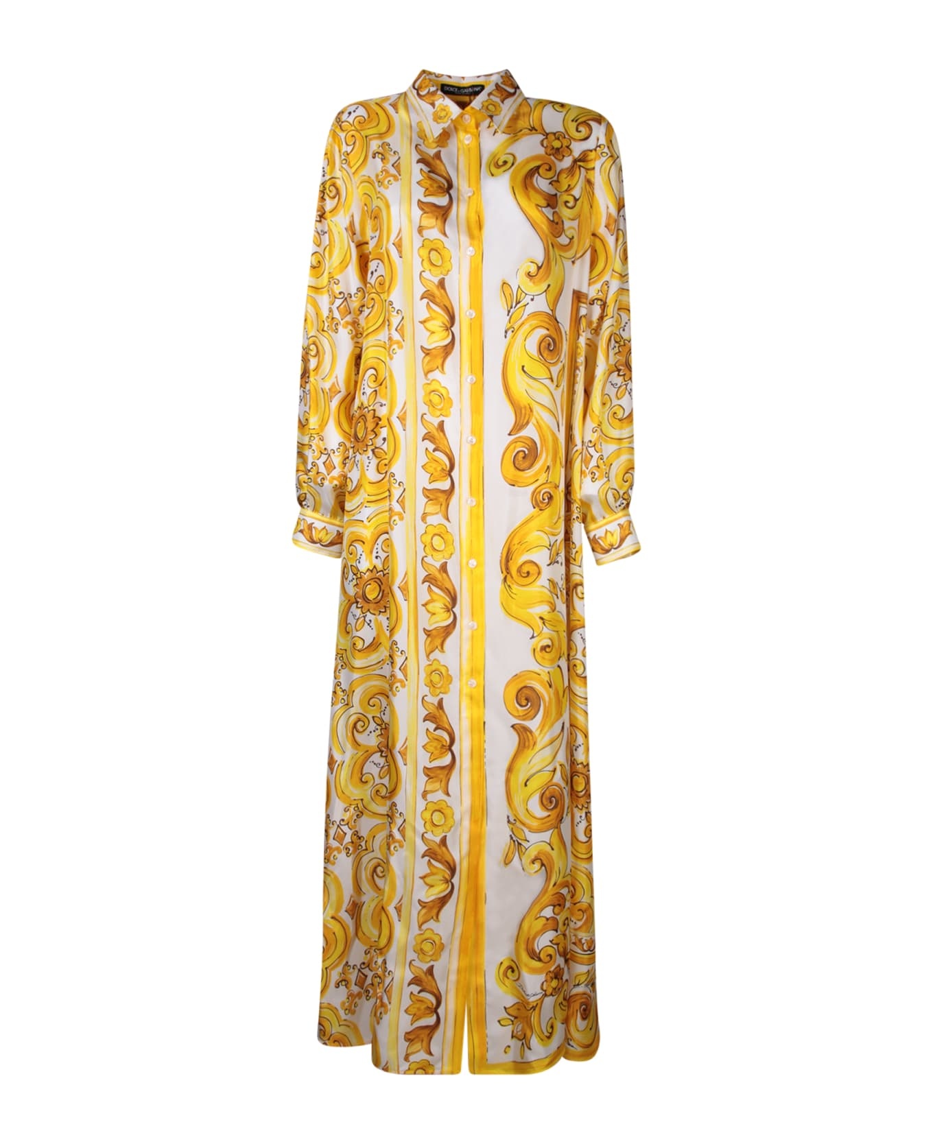 Yellow Maiolica Long Dress - 1