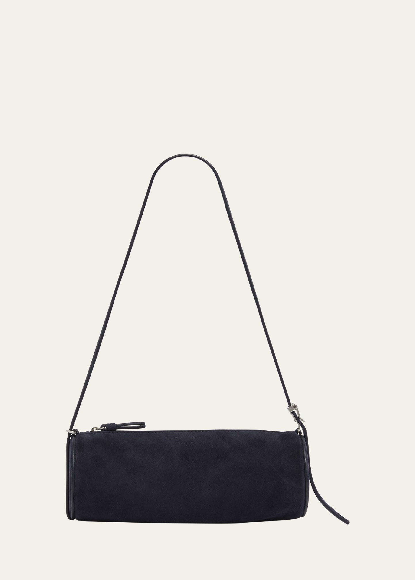 Silo Zip Suede & Leather Shoulder Bag - 1