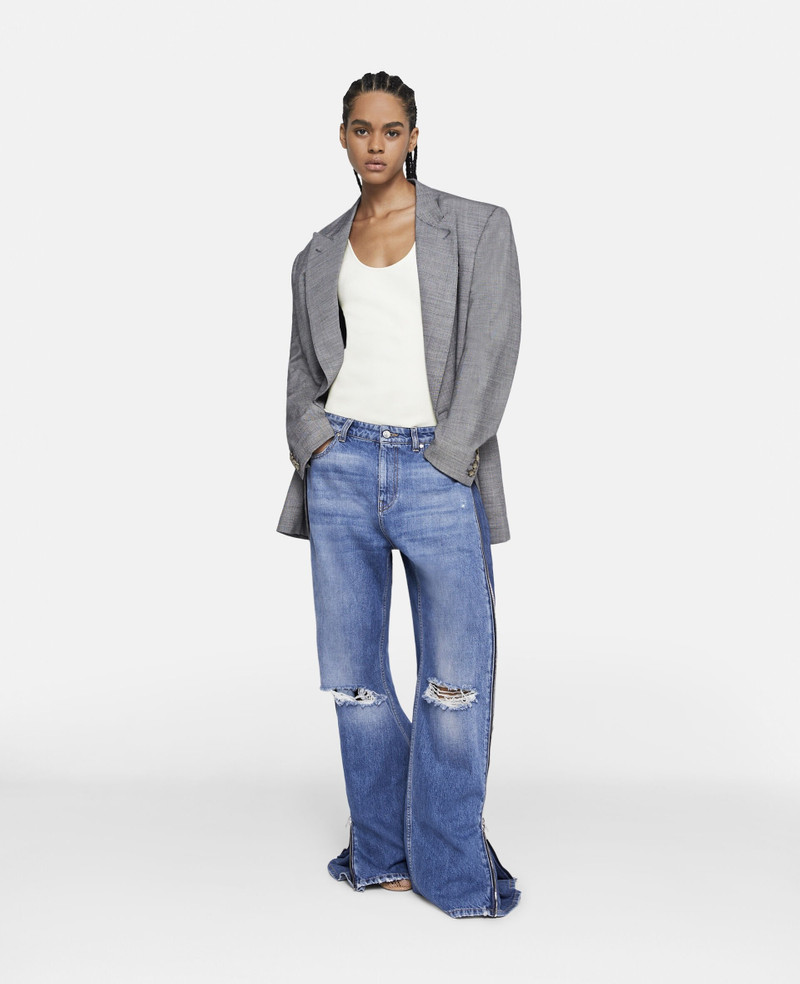 Stella McCartney Vintage Wash Zip Straight Leg Jeans outlook