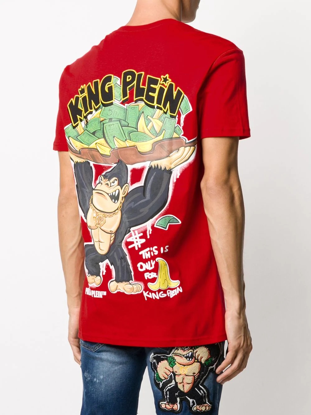 King Plein-print cotton T-shirt - 4