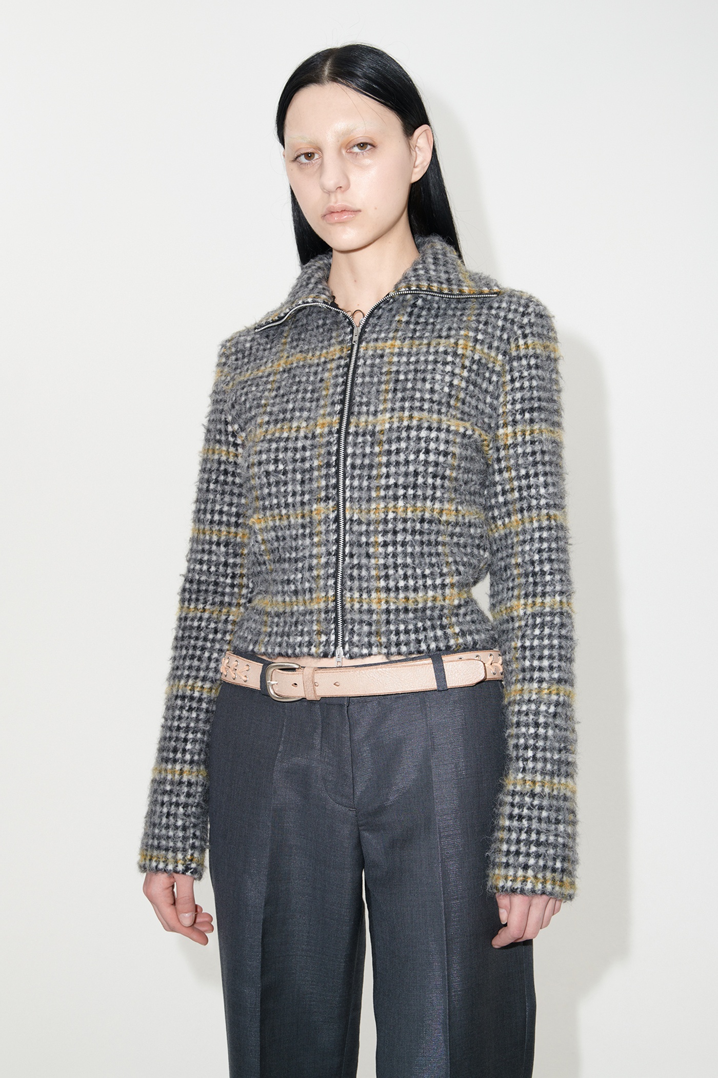Slim Zip Longsleeve Prenzlauer Houndstooth - 3
