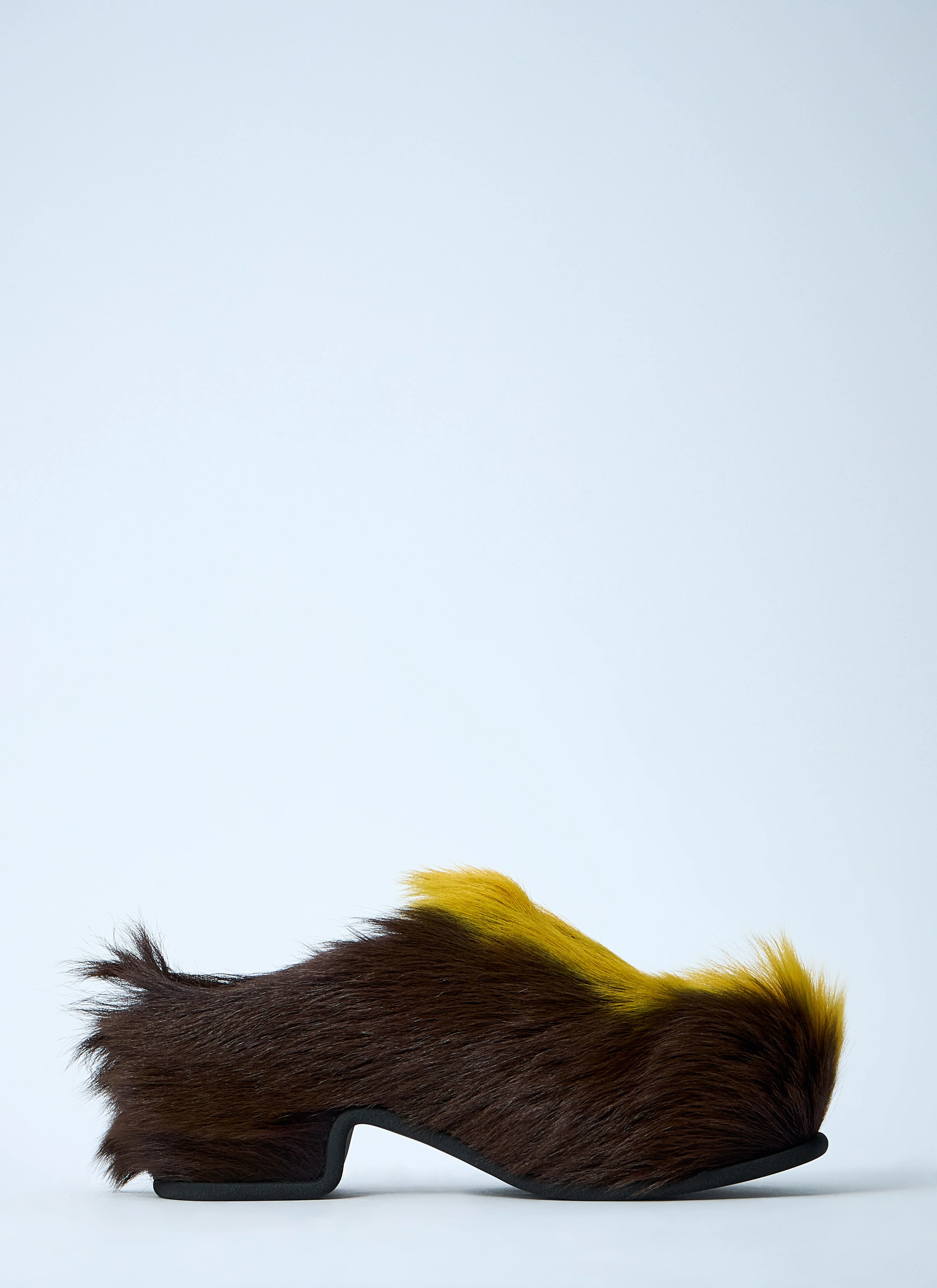 Dries Van Noten Men Wooled Leather Slip-On Shoes - 1