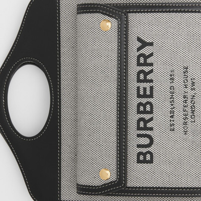 Burberry Mini Tri-tone Canvas and Leather Pocket Bag outlook