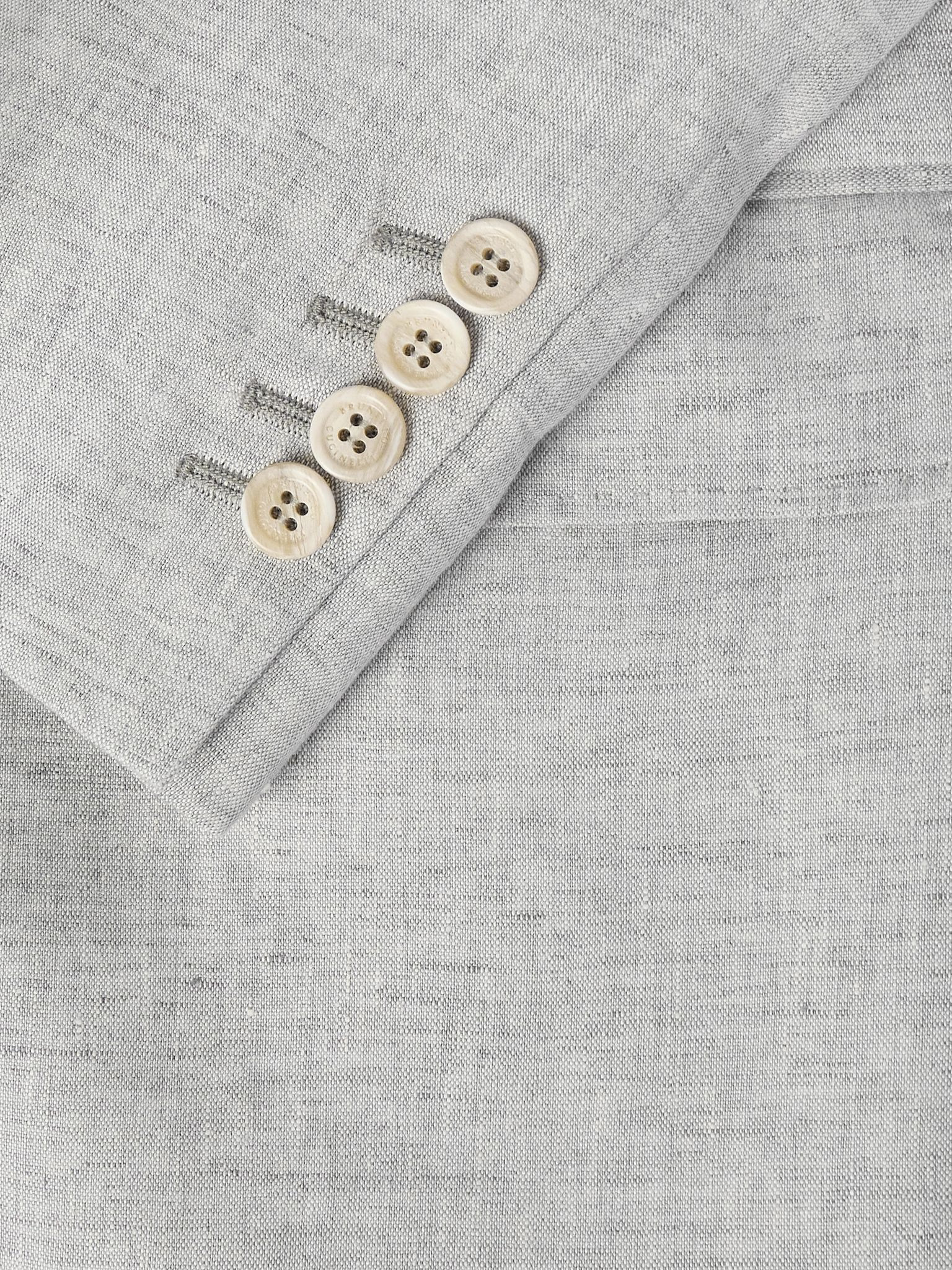 Linen Blazer Gray - 5