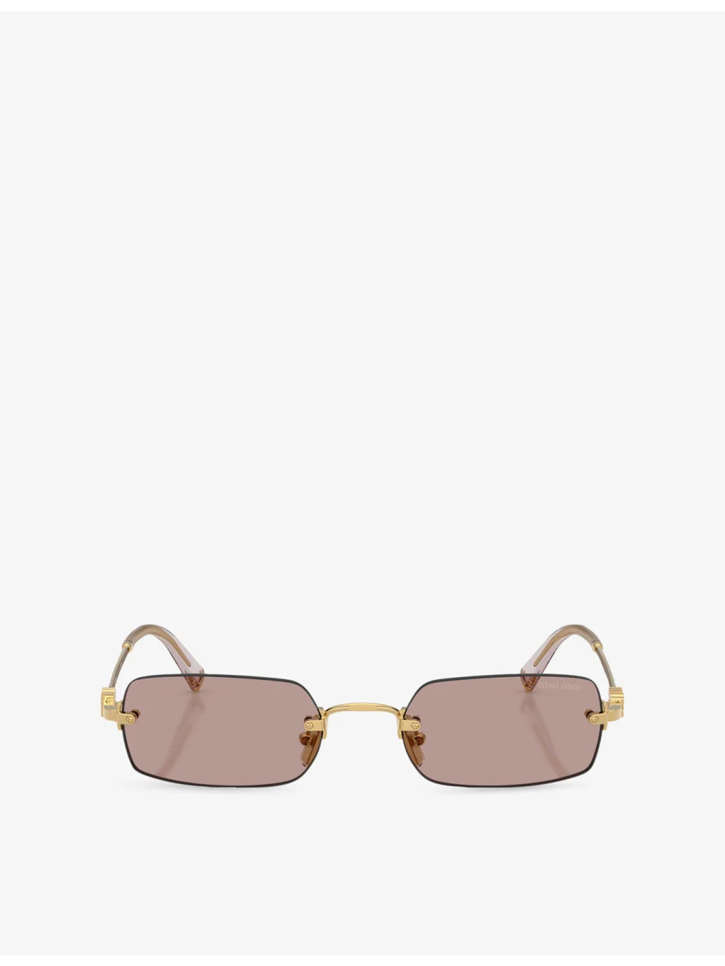 MU B50S Rectangle-Frame Metal Sunglasses - 1
