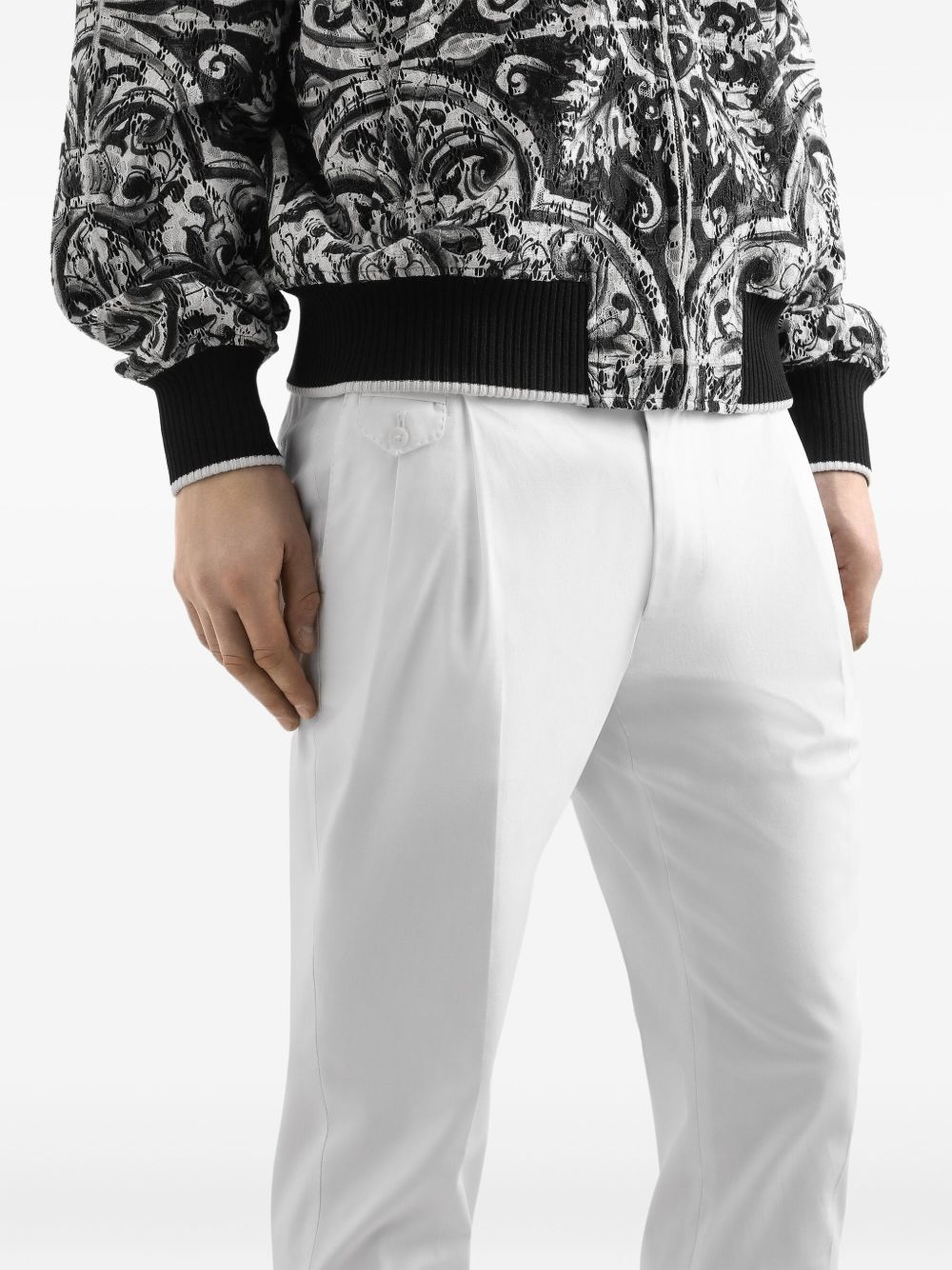 dart-detail tailored trousers - 5
