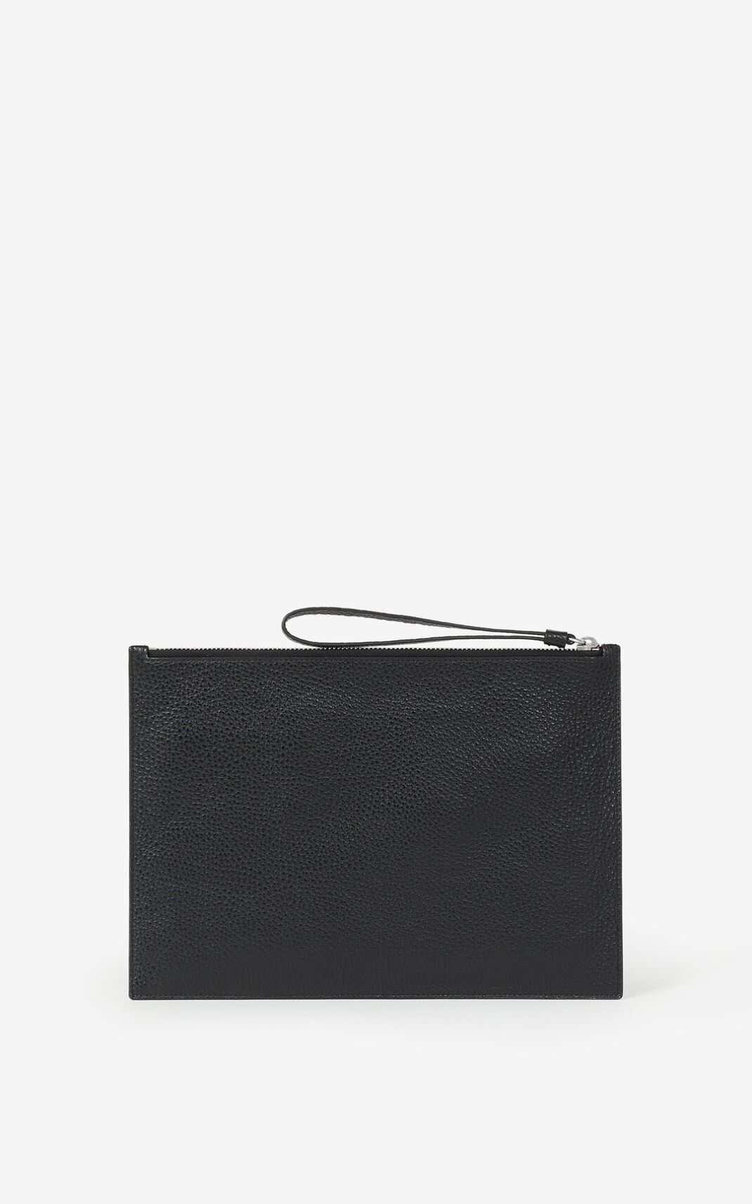 KENZO Imprint large grained leather pouch - 2