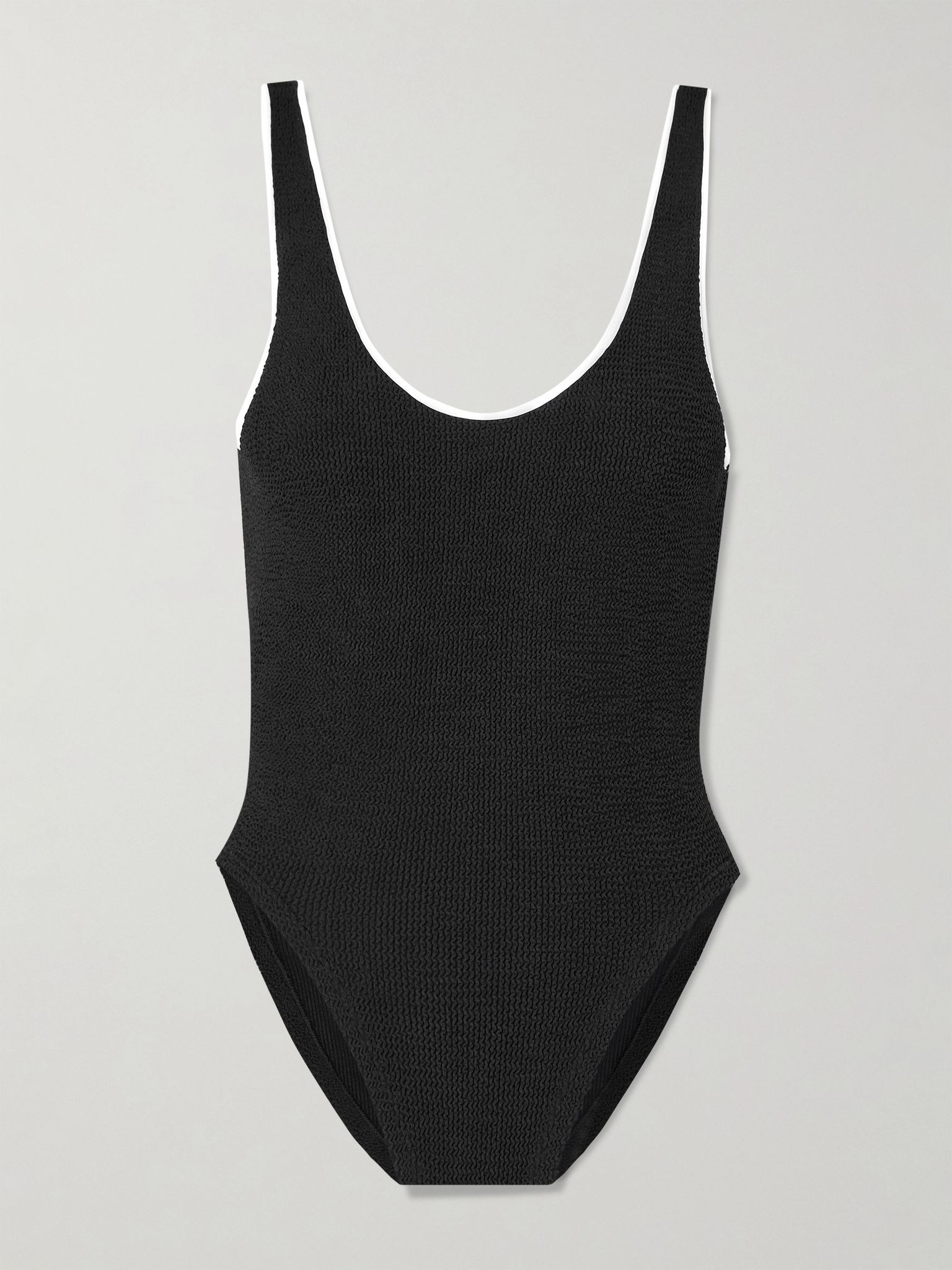 Faye seersucker swimsuit Black - 1