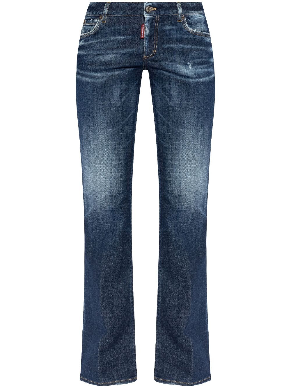 mid-waist flared jeans - 1