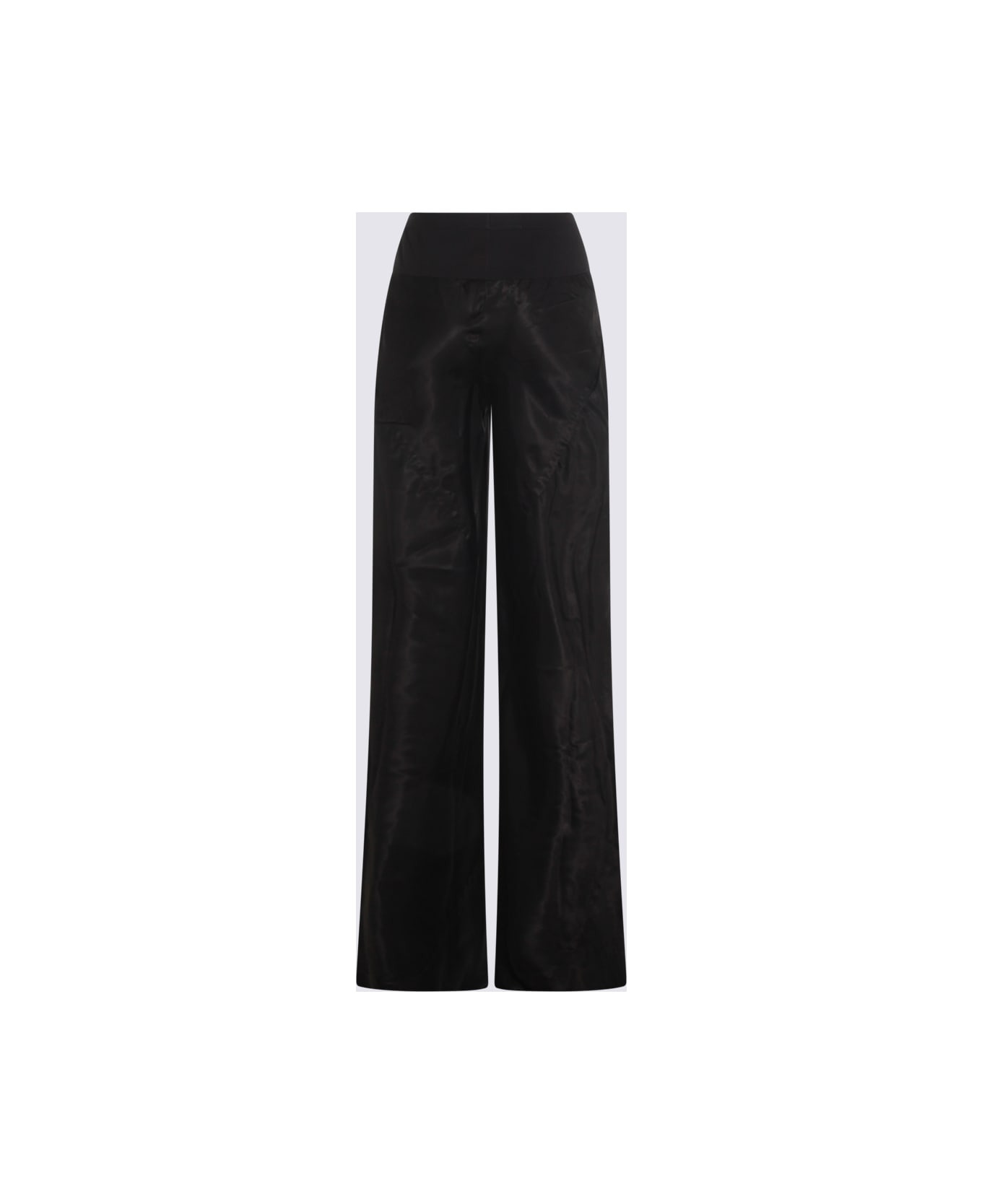 Black Cotton Pants - 2