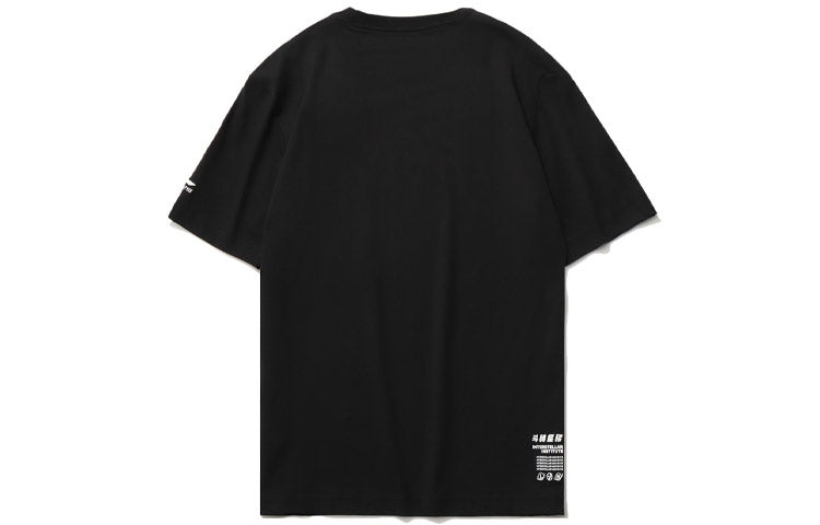 Li-Ning Graphic Loose Fit Short Sleeve T-shirt 'Black' AHSR153-1 - 2