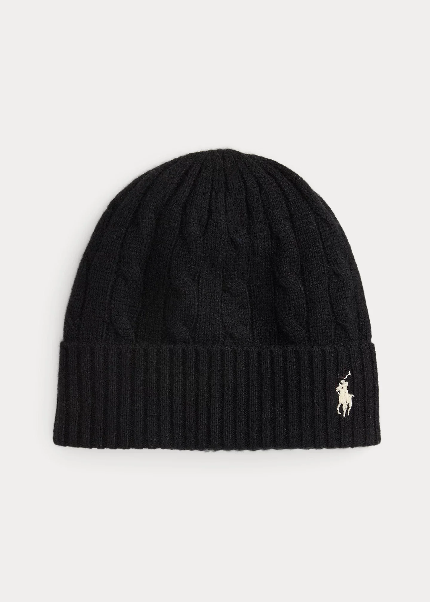 Cable-Knit Wool-Cashmere Beanie - 1