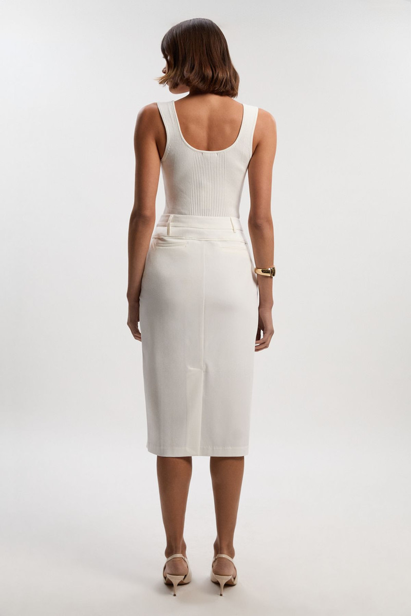 Tailored Tux High Waisted Pencil Skirt 6