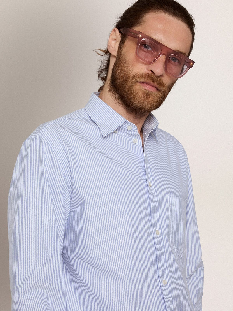 Square-style Sunframe Jamie with clear pink frame and pink lenses 4