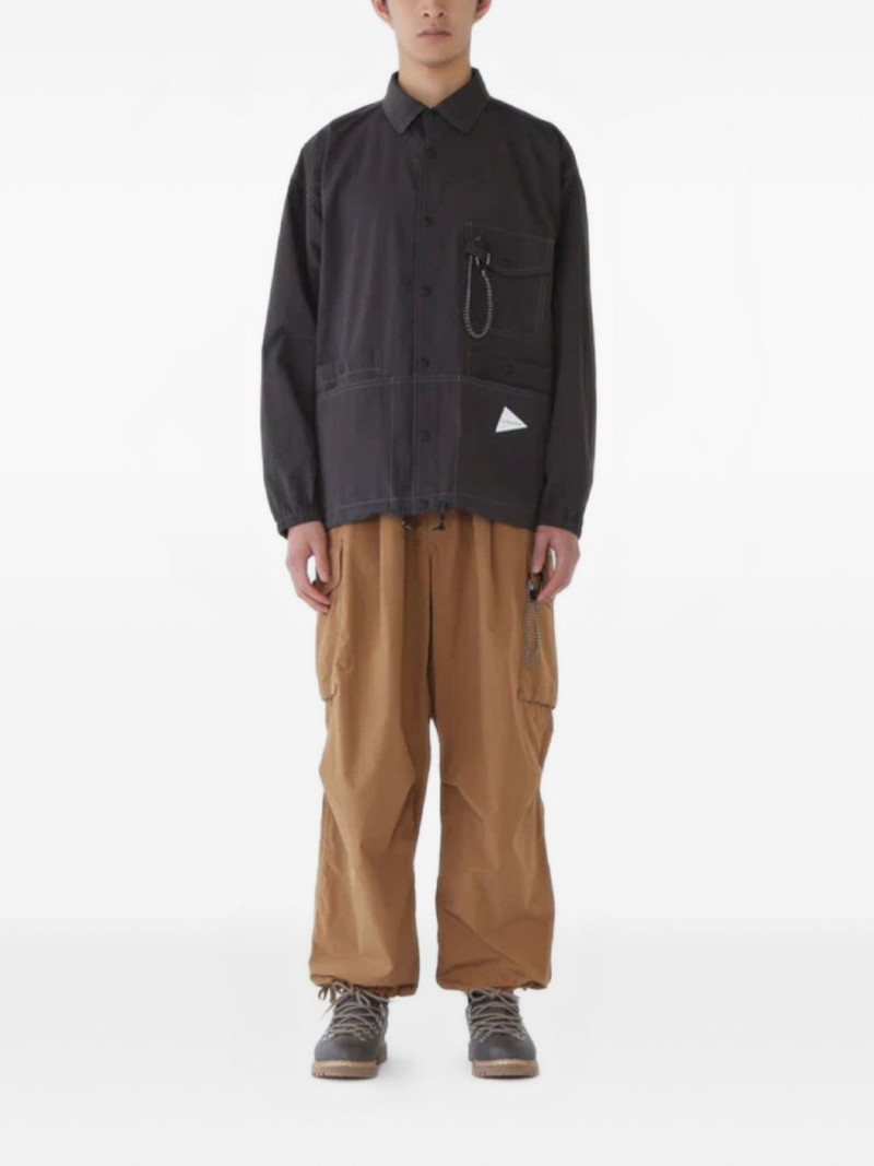 chest-pocket chain-detail shirt 1