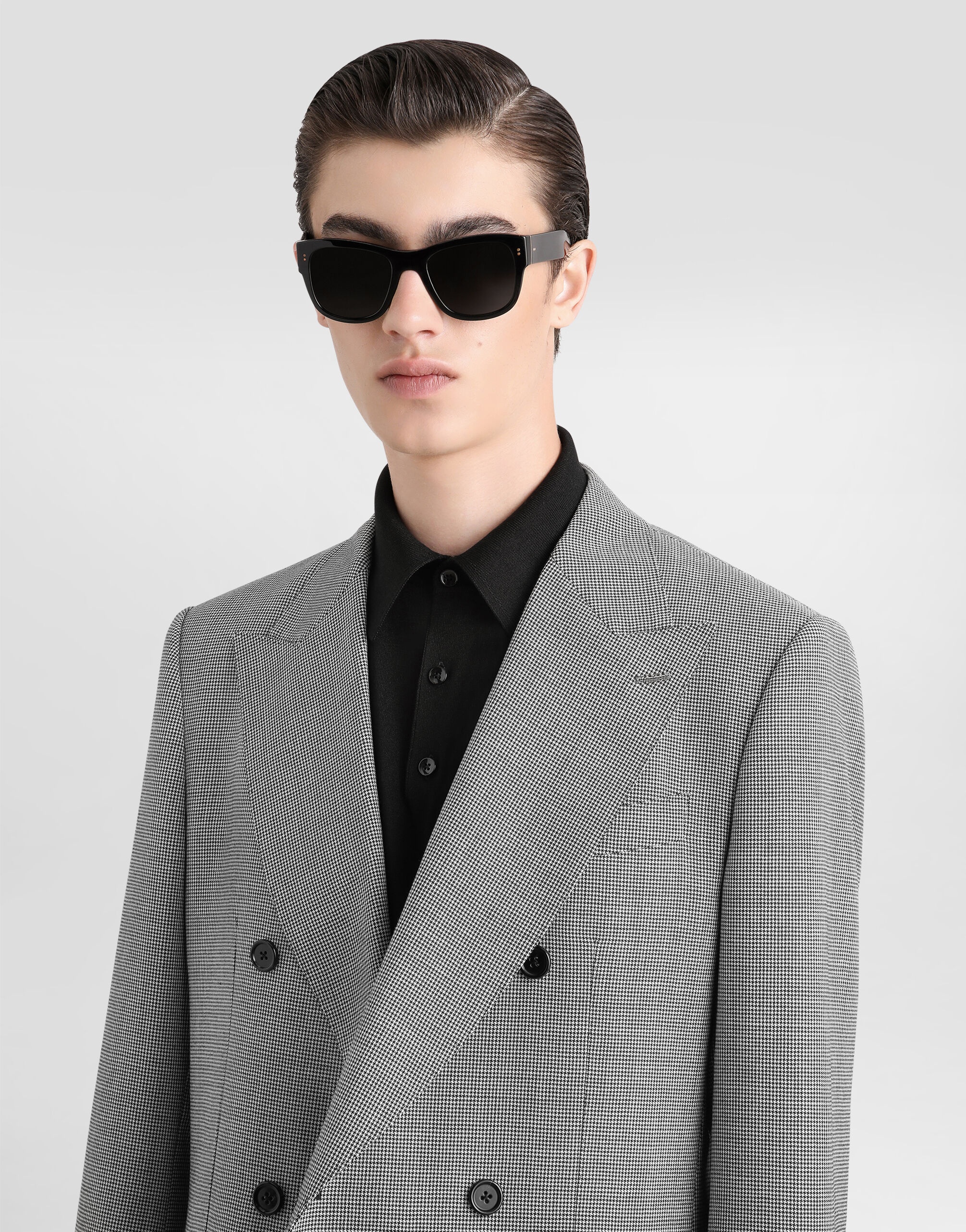 Double-breasted wool jacket - 4