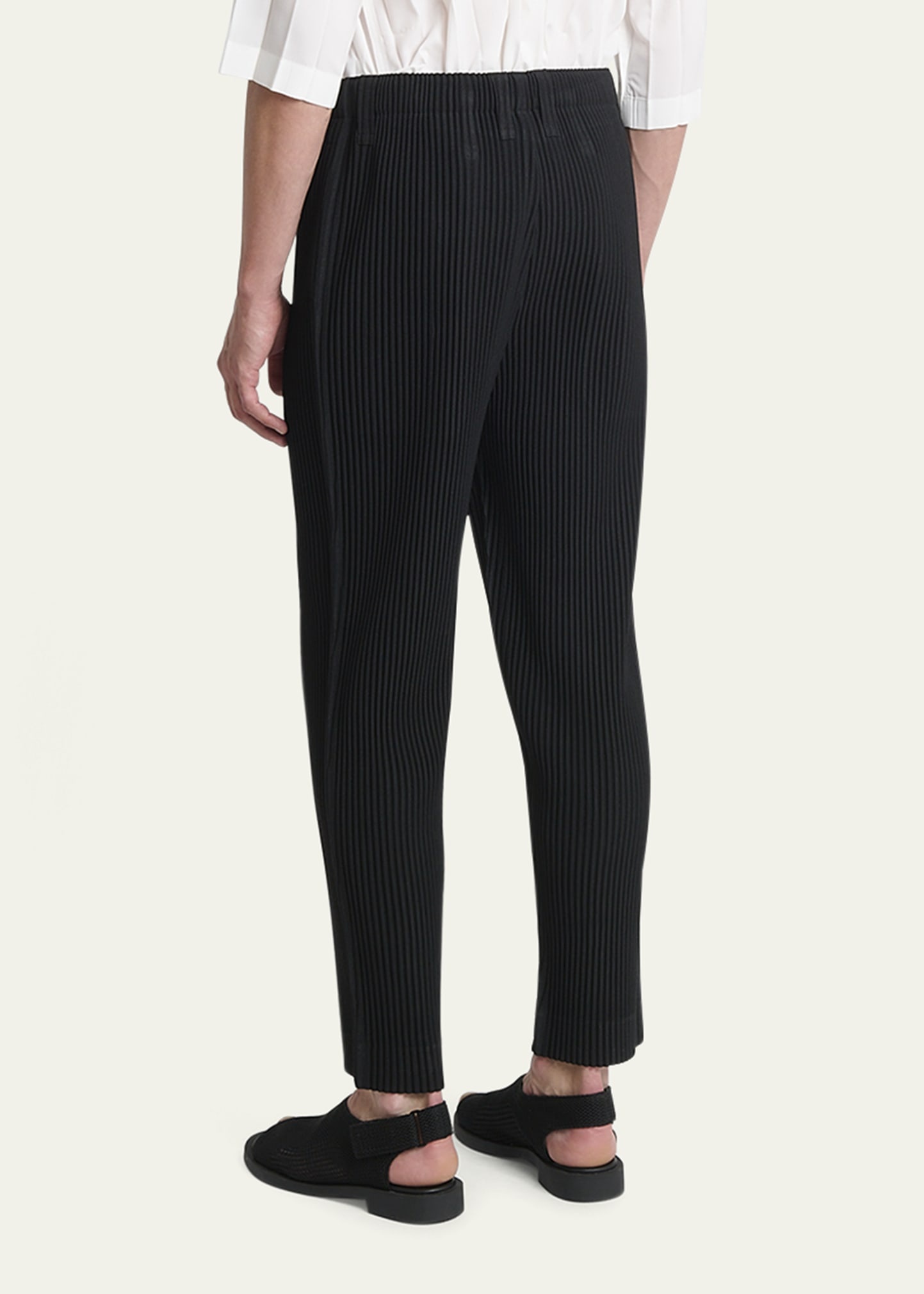 Men's Pleated Pull-On Pants - 3