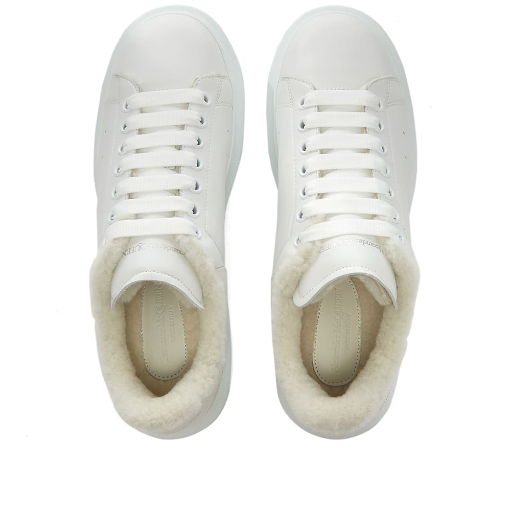 Alexander McQueen Shearling Lined Wedge Sole Sneaker - 5