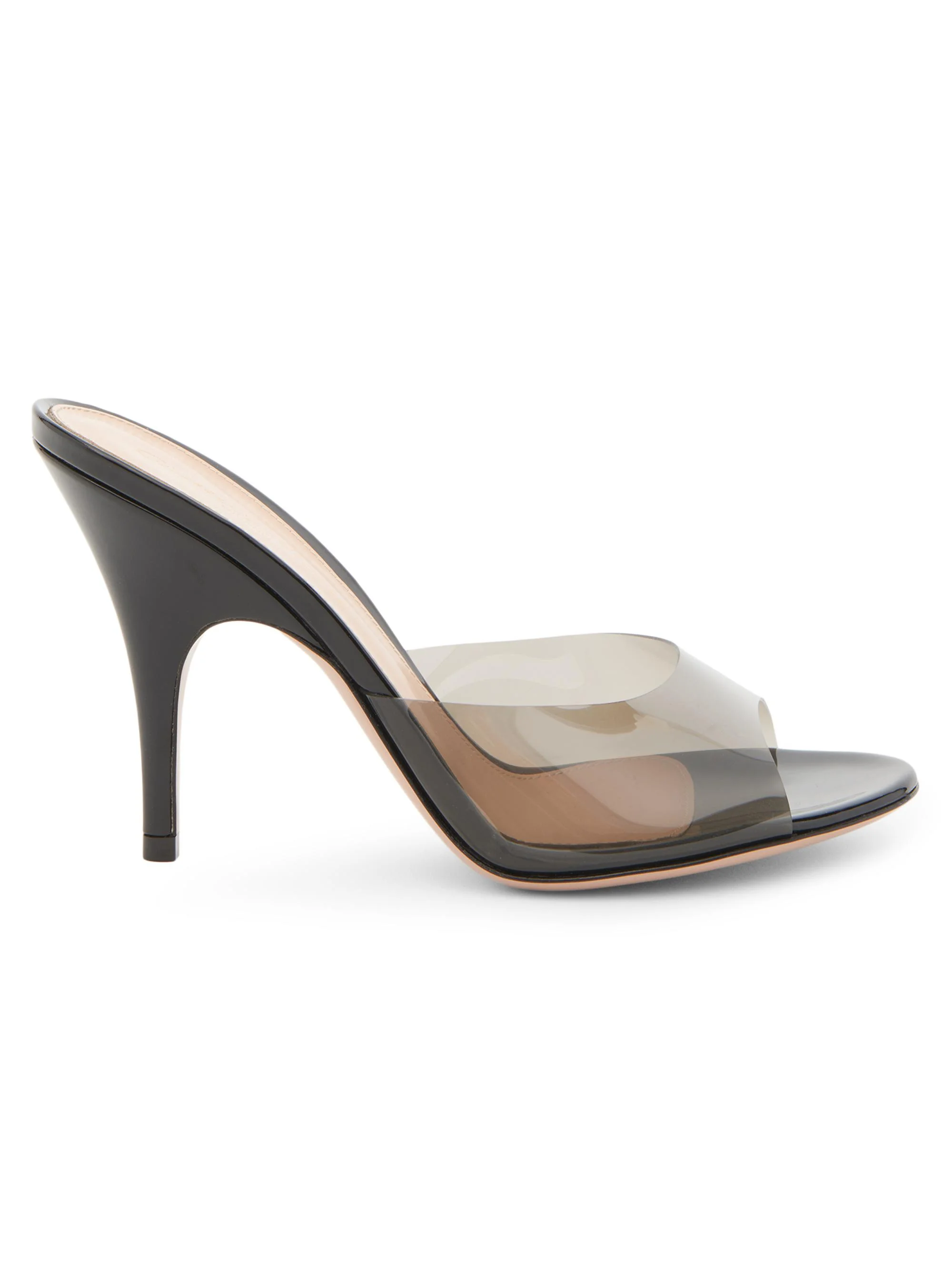 Women's 95MM Slip-On TPU Stiletto Sandals - Black - 1