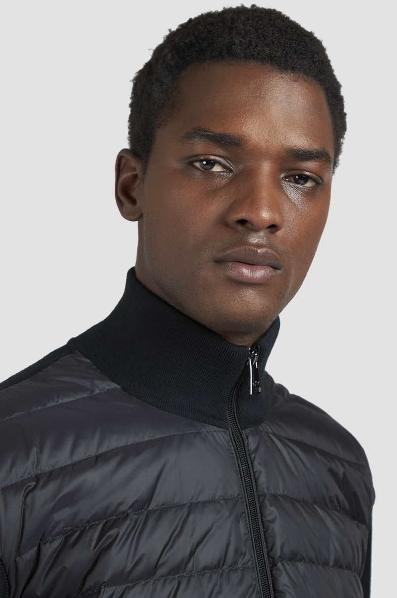 ULTRALIGHT HYBRID ZIP-UP SWEATER IN TECH WOOL 4