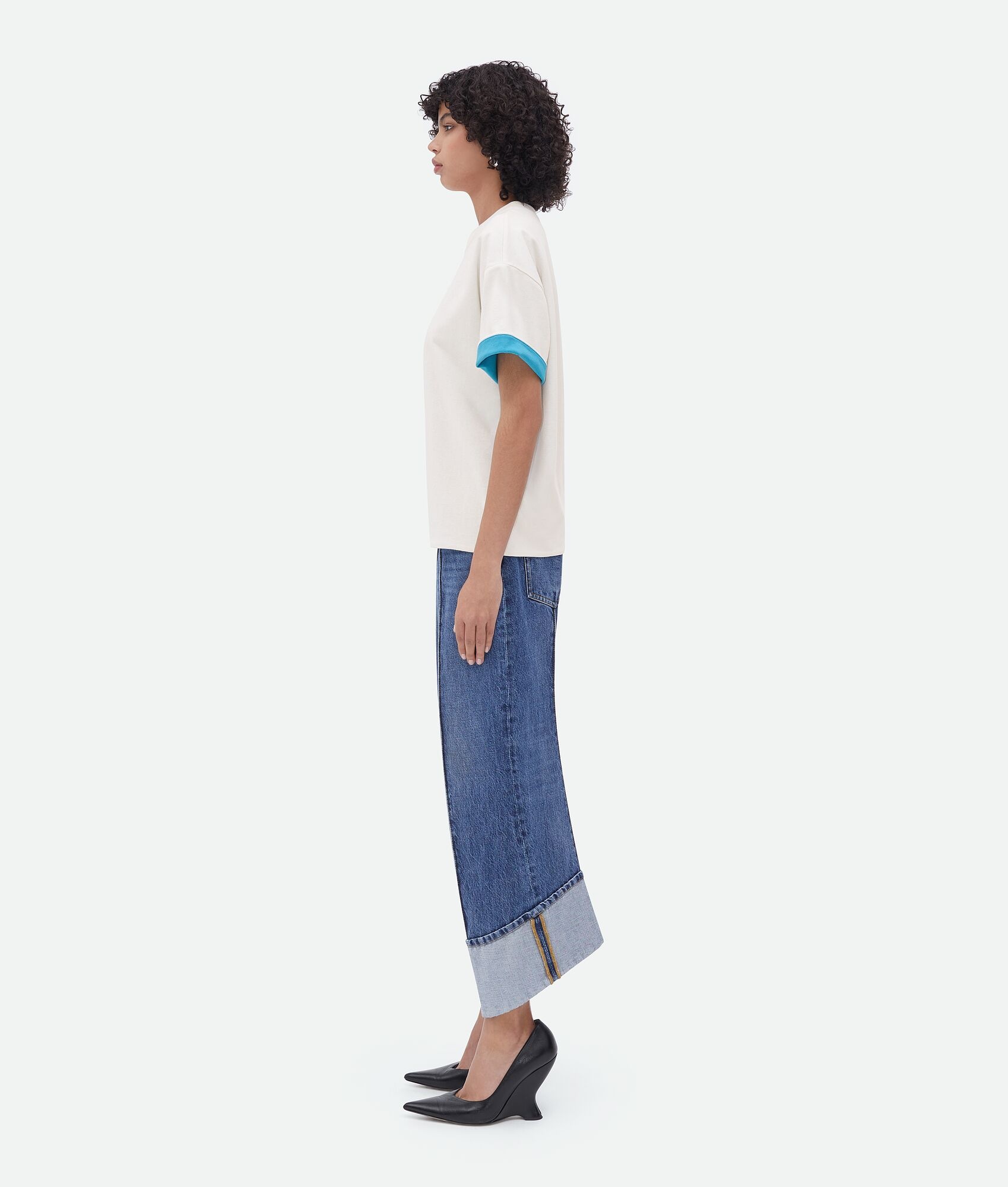 double layered cotton jersey t-shirt - 2