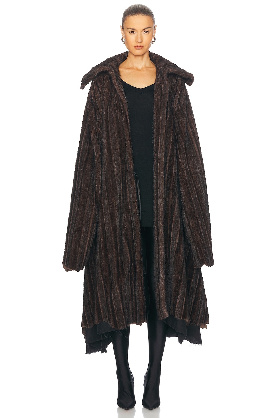 Faux Fur Mink Coat - 2