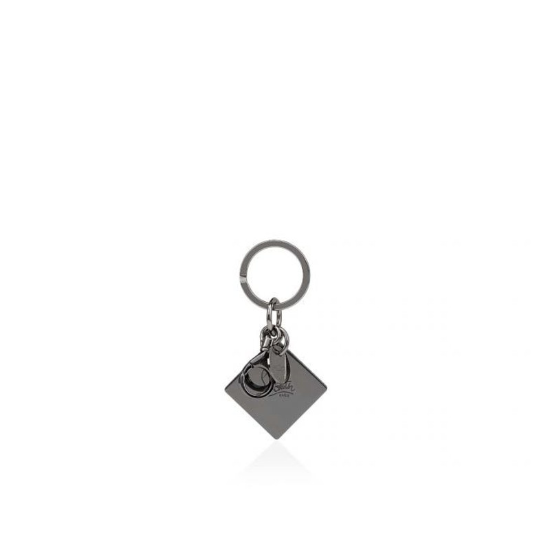 M Pousse Pousse Keyring GUN METAL/RED-BLACK 3