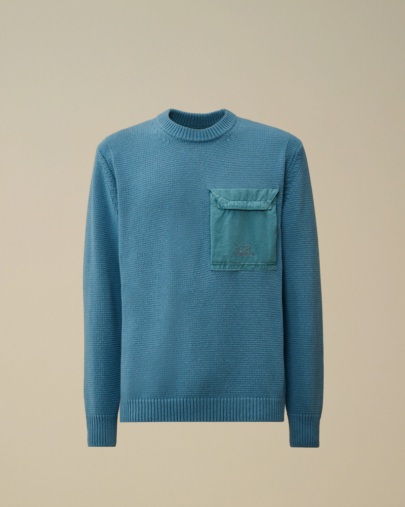 Lambswool Mixed Crewneck Sweater 1