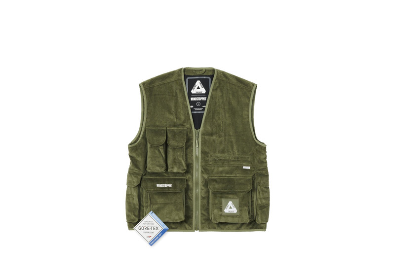 GORE-TEX INFINIUM CORDUROY VEST GREEN 1
