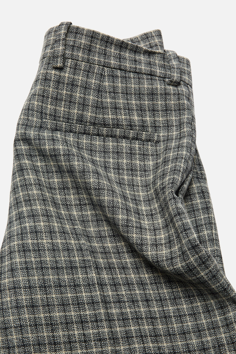 Wool check trousers - Black/white 5