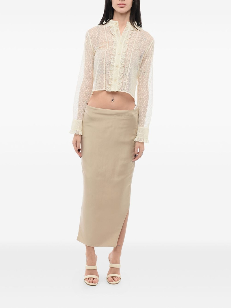 Givenchy asymmetric silk skirt outlook