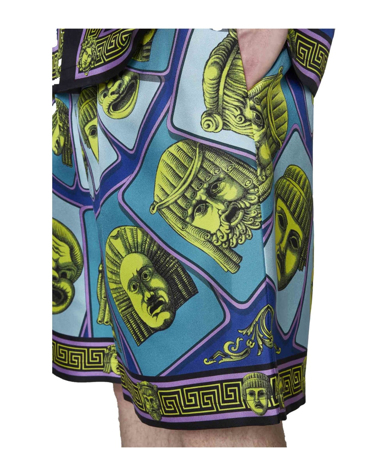 Printed Silk Shorts - 5