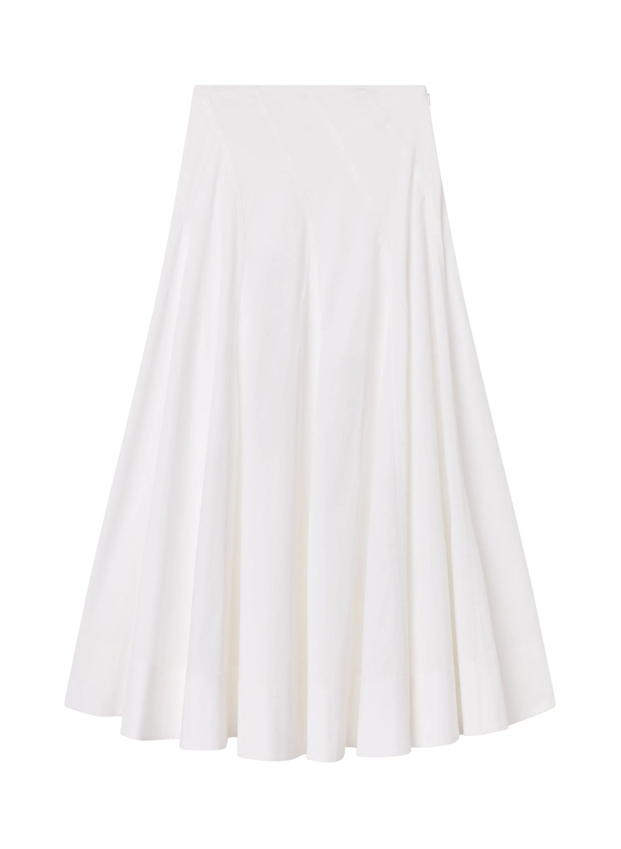 Gemma Stretch Cotton Midi Skirt - 1