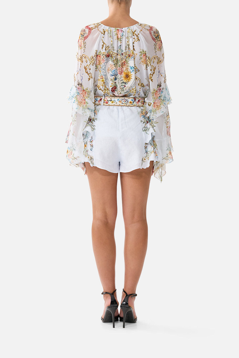 CAMILLA FRILLED SHORTS outlook