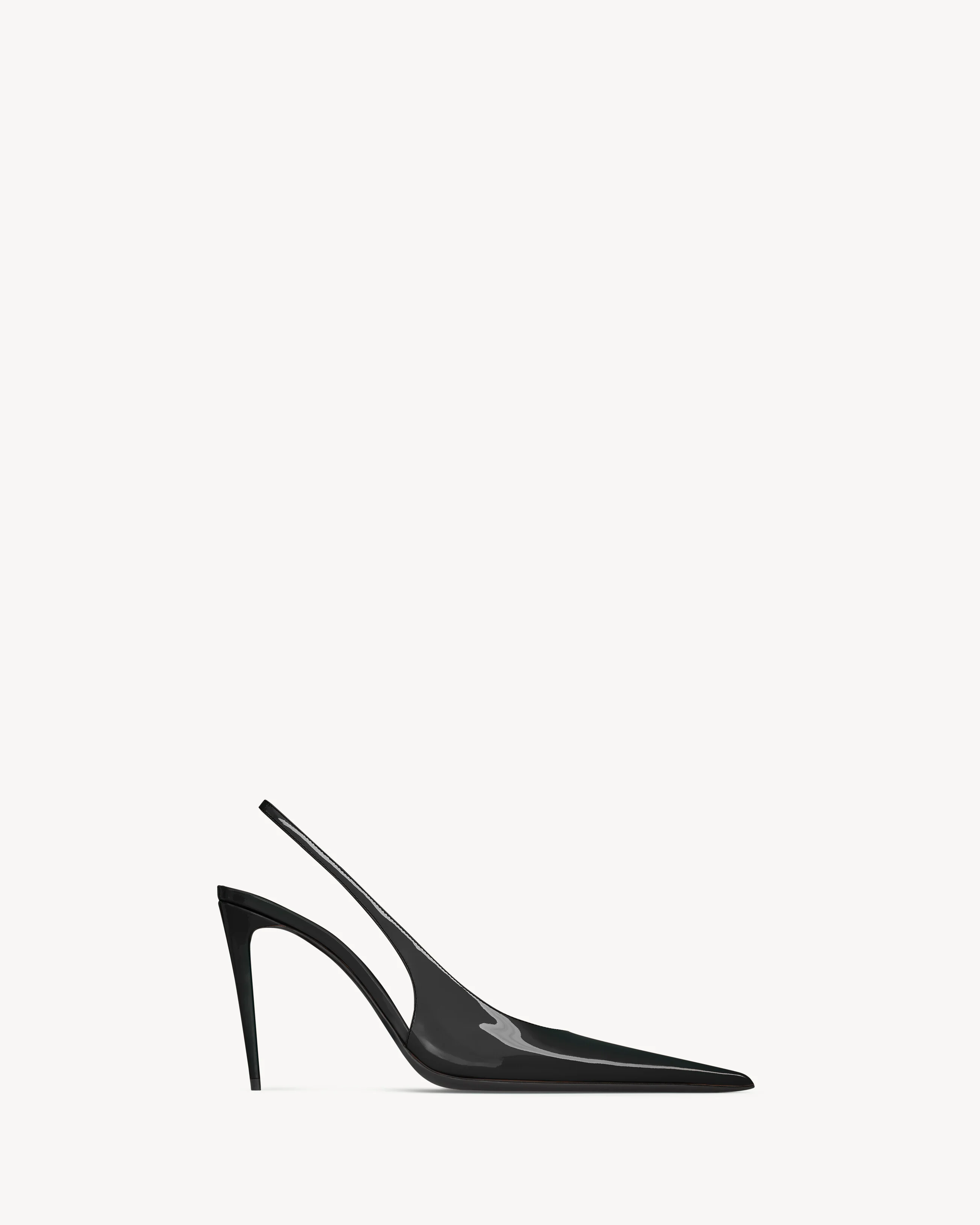 GUERMANTES SLINGBACK PUMPS IN PATENT LEATHER - 1