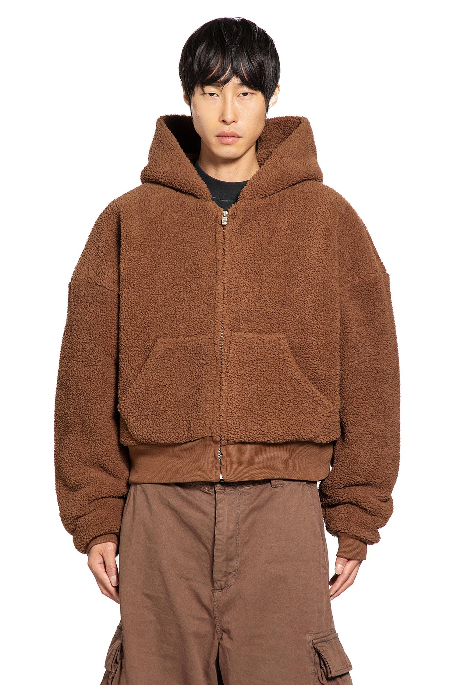 Unisex Terry Fleece Zip-up Hoodie - 1