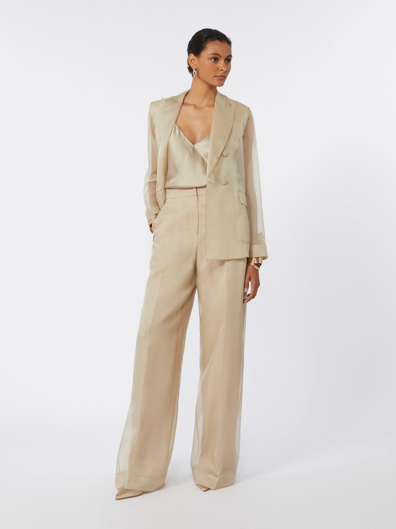 Max Mara SLOGAN Silk organza blazer - SAND outlook
