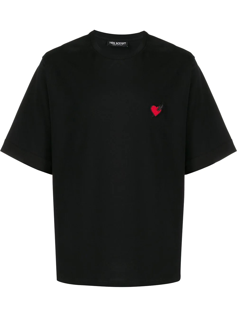 Lightning Bolt heart patch T-shirt - 1