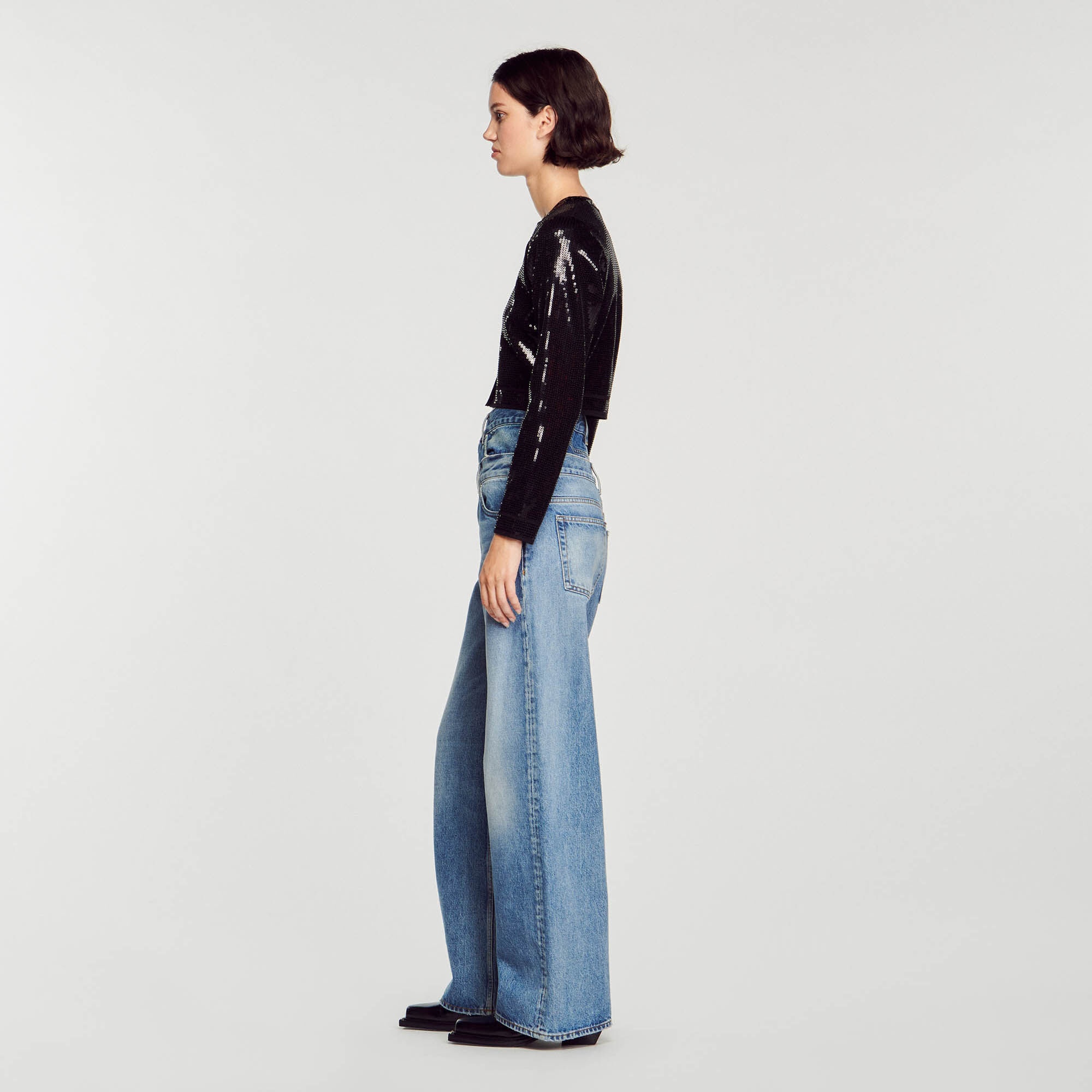 CROPPED SEQUIN CARDIGAN - 7