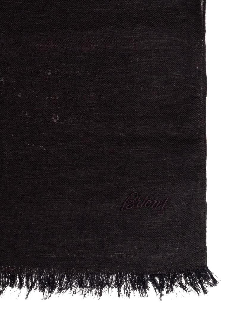 Brioni logo-embroidered scarves outlook