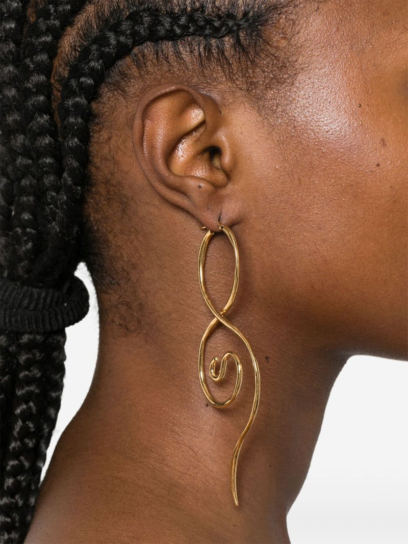 PANCONESI spiral drop earrings outlook