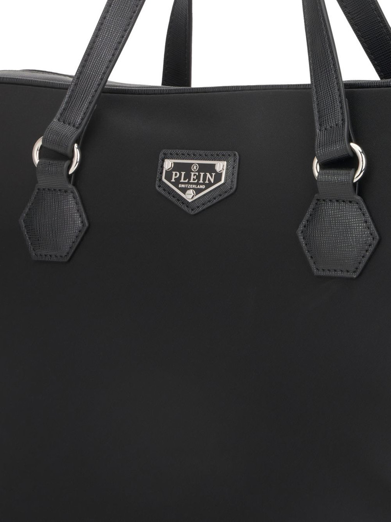 logo-plaque laptop bag 4