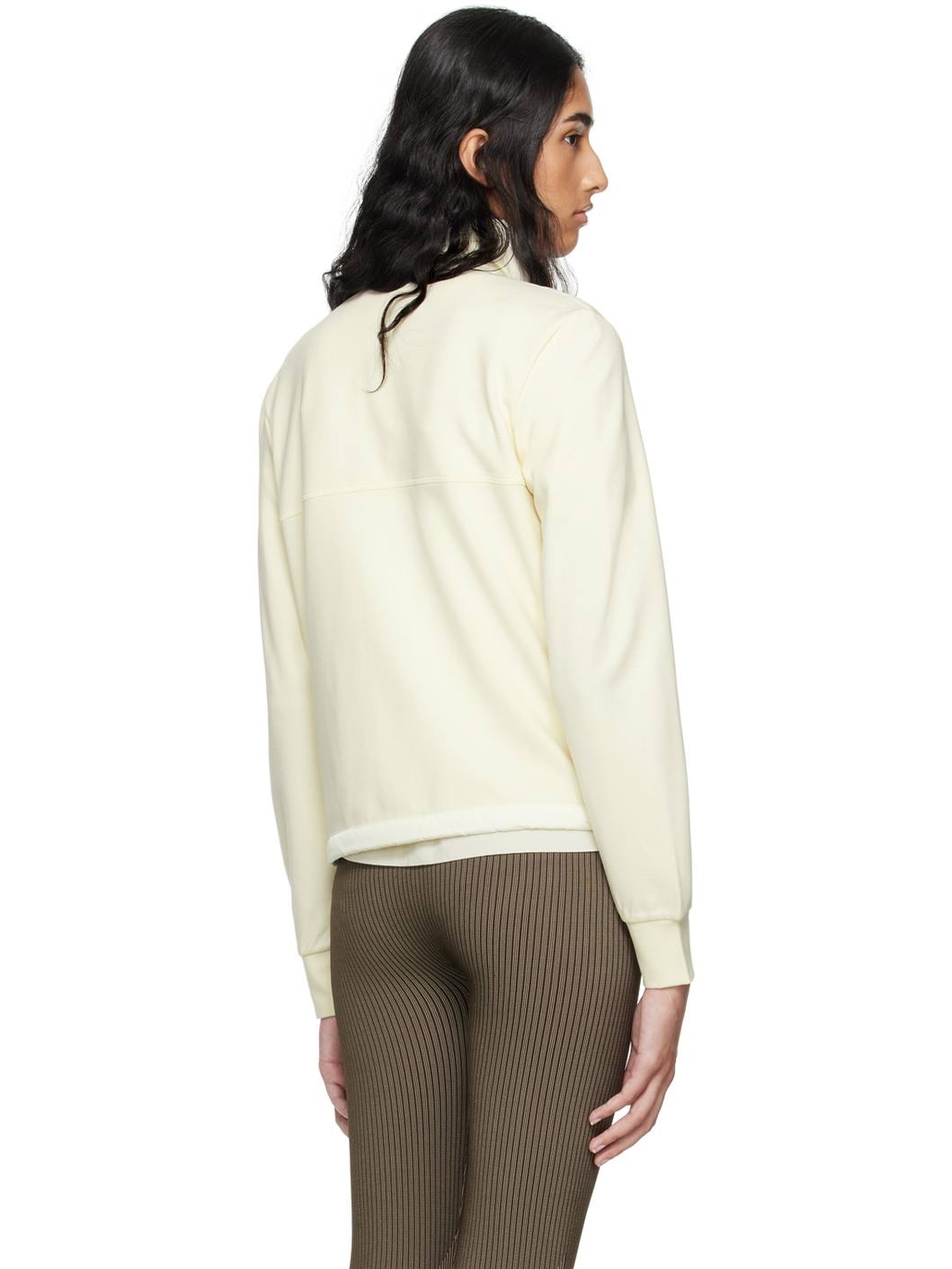 Off-White Paneled Down Cardigan - 3