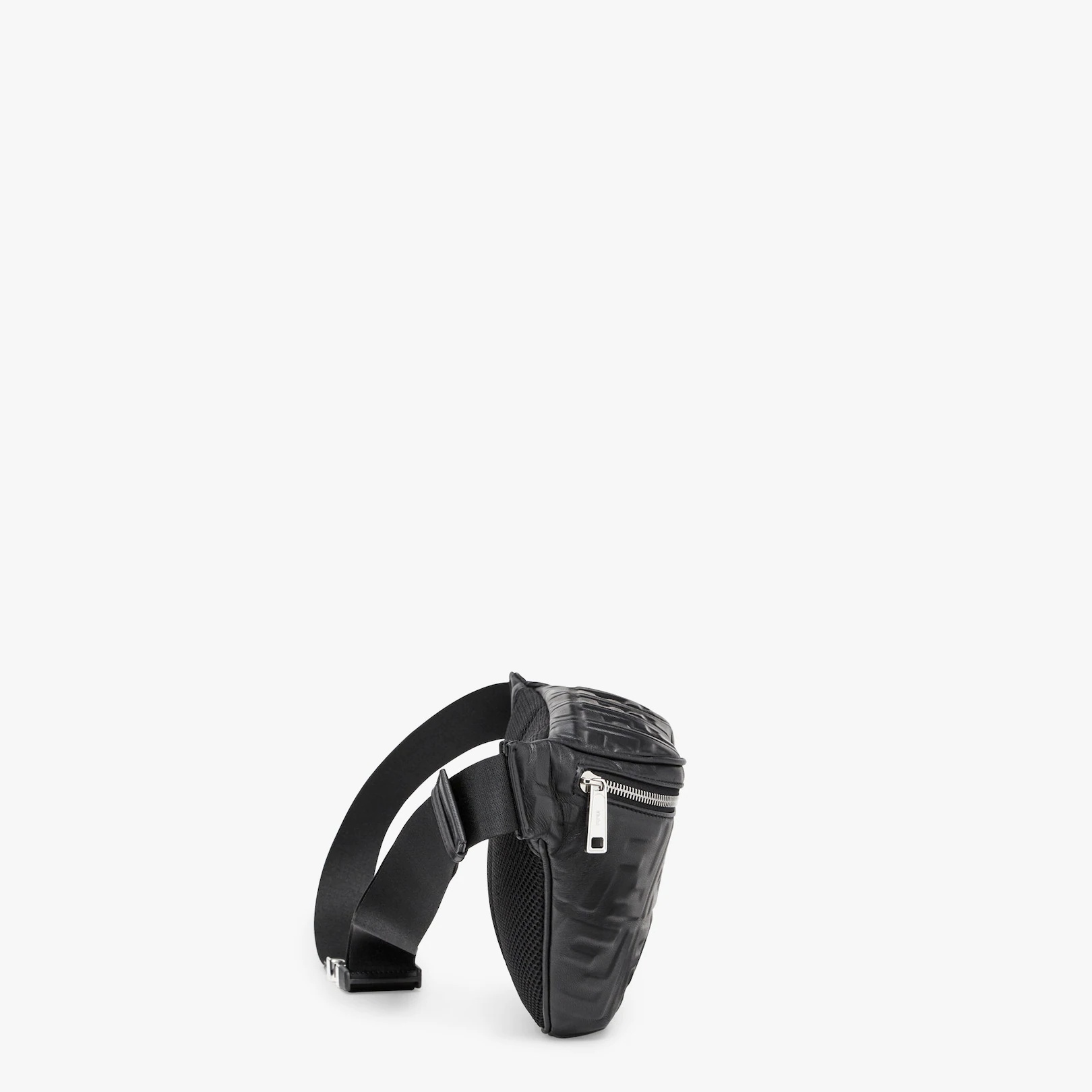 Black nappa leather belt bag - 2