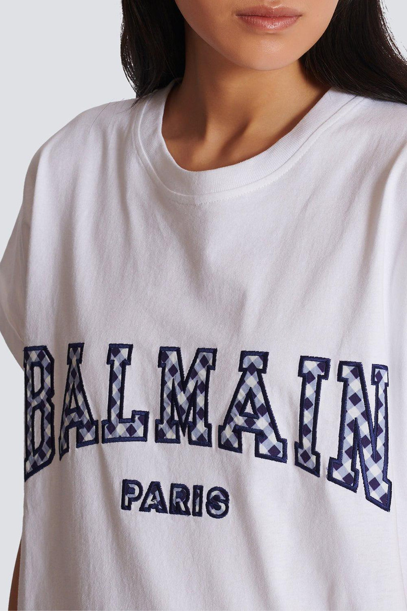 Balmain Vichy Detail T-Shirt outlook