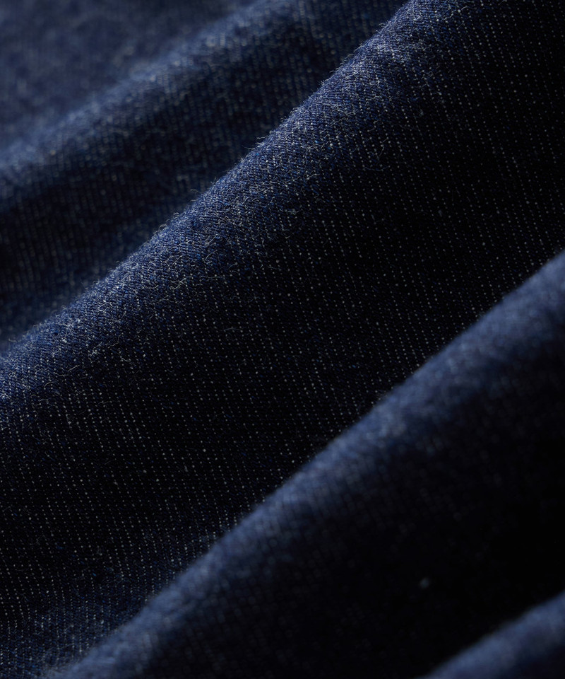Relaxed Creased Denim Chino in Indigo 8