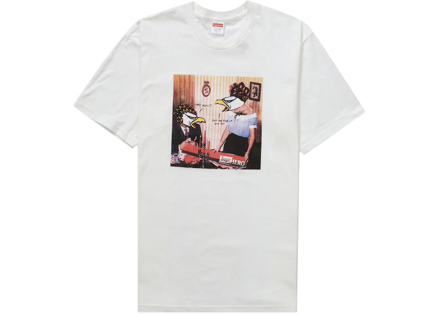 대 x ANTIHERO Curbs 티 '화이트 이름 * - 1