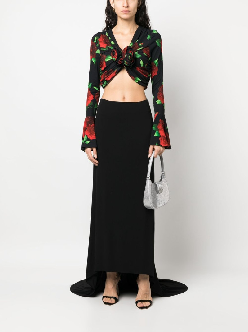 MAGDA BUTRYM floor-length asymmetric draped skirt outlook